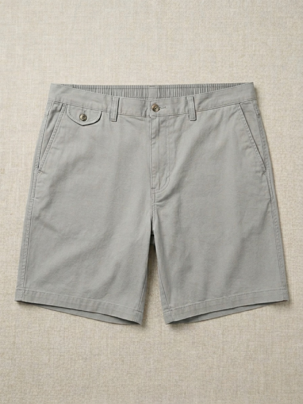 Towncraft Light Gray Men's Flat Front Shorts